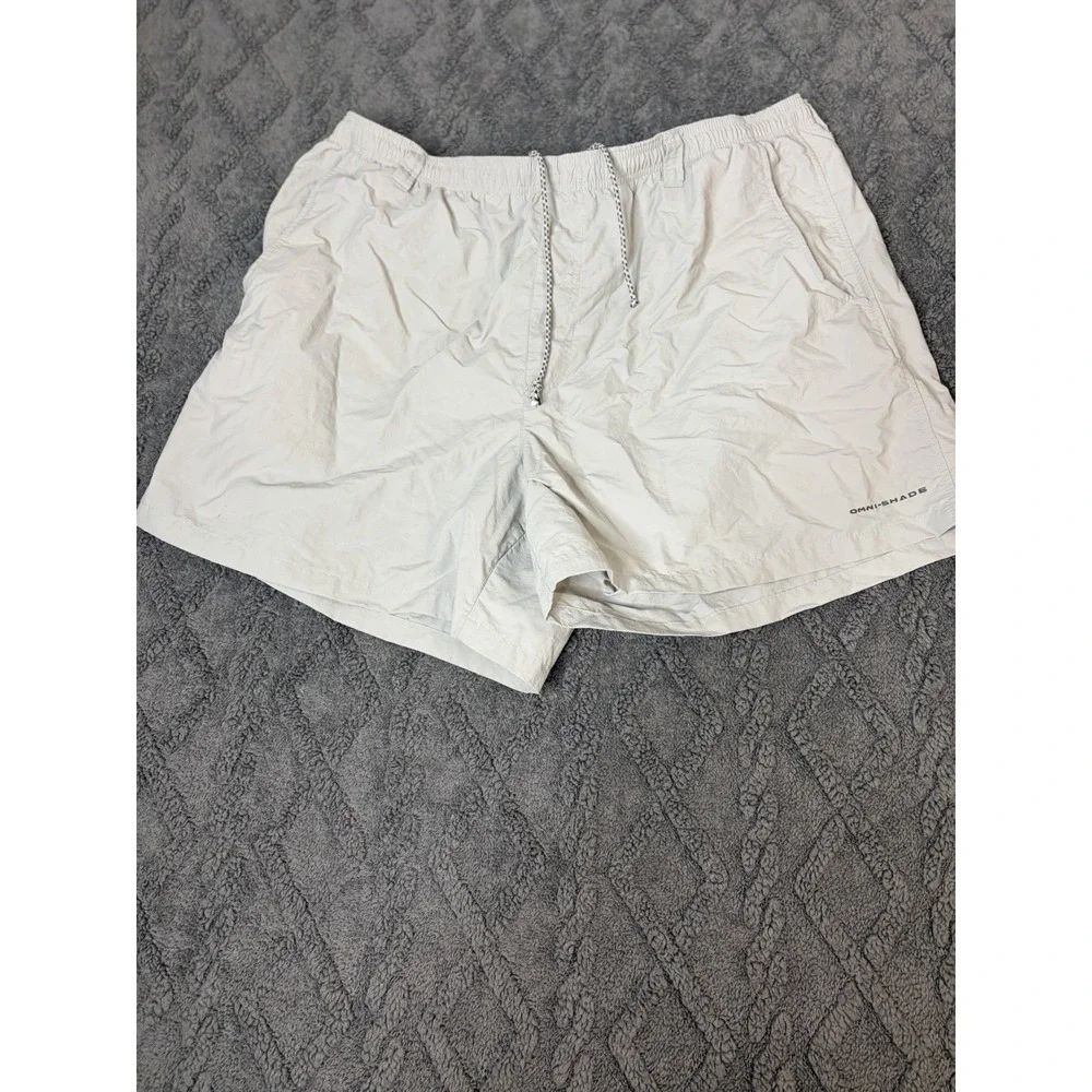 Columbia PFG Gray Mesh Lining Swim Trunks Shorts Men's Size XXLarge